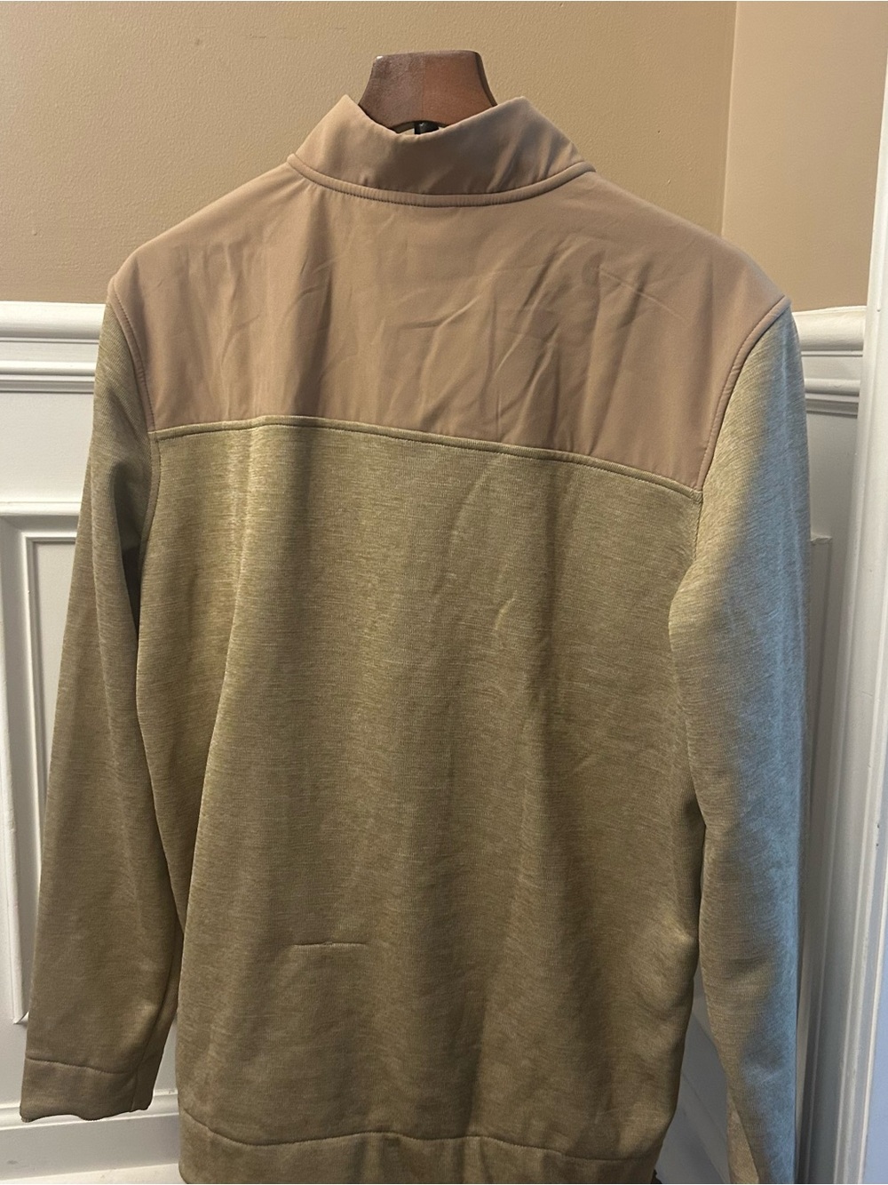 Under Armour Men's Drive Storm Half Zip Camel/Sandstorm/White, Large New - Picture 10 of 11